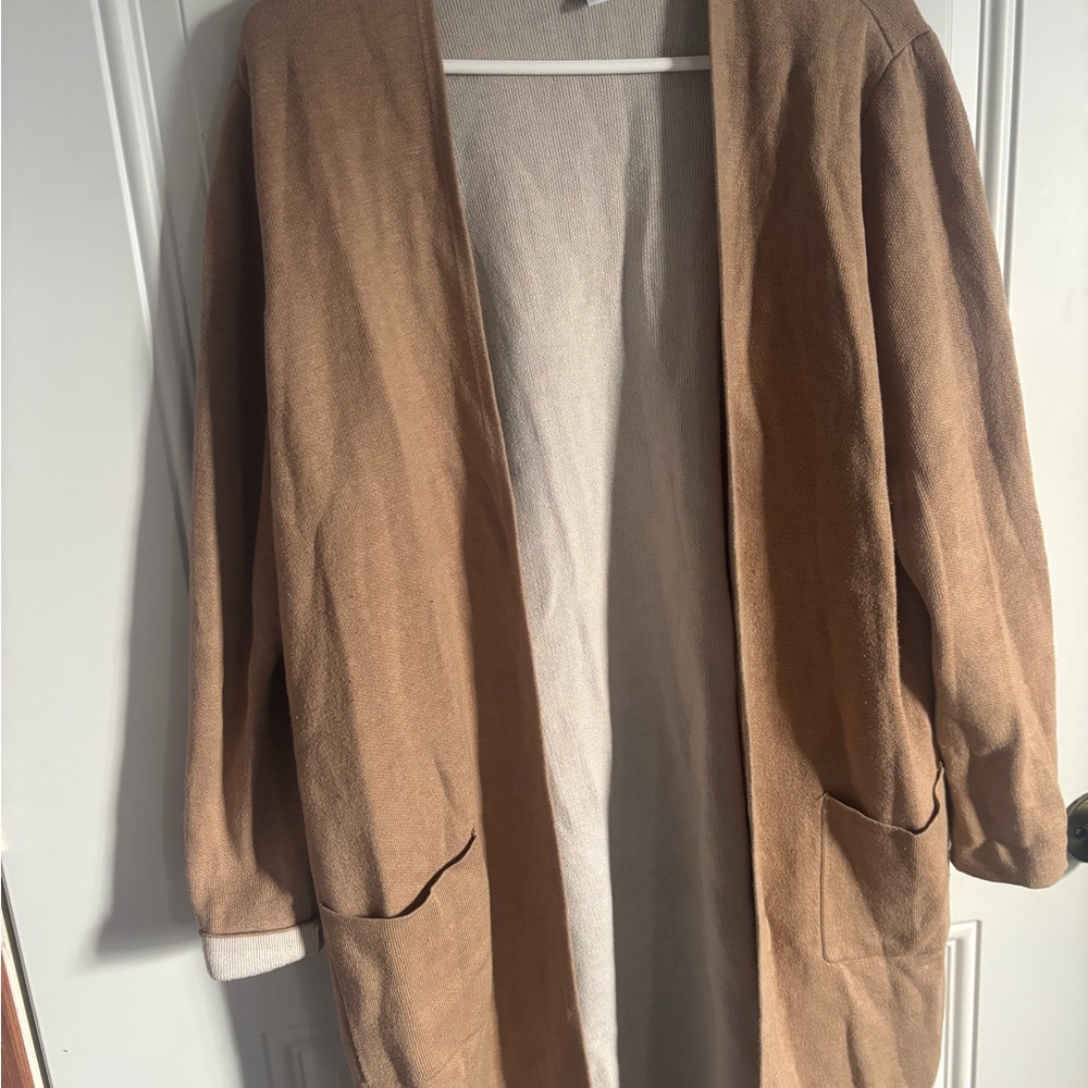 Time and Tru Beige Knit Cardigan